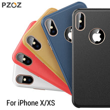Load image into Gallery viewer, PZOZ Leather Case For iPhone X XS